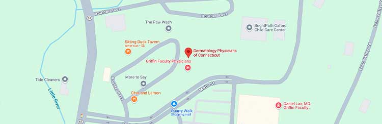 dermatologist-Oxford-CT-map-of-location