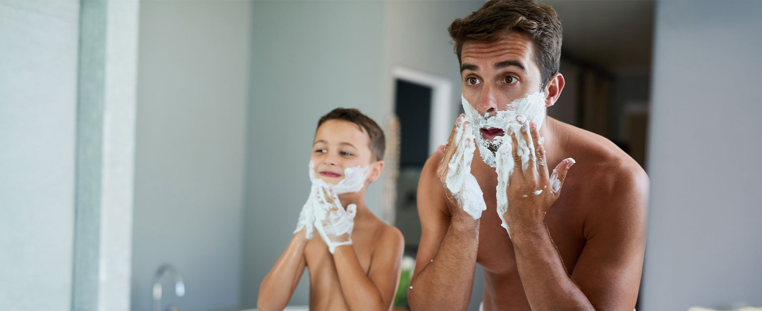 father and son shaving tips on skin care